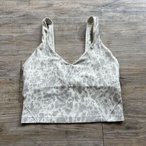 Lululemon Align Tank Top 6 Small Cheetah Camo Antique White Multi CECW